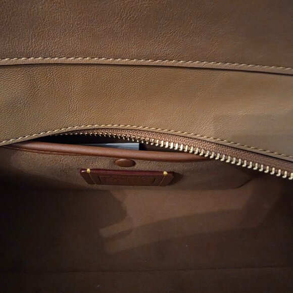 Pre-owned Coach Soft Empire Carryall Bag 28 in Honey - Picture 4 of 6